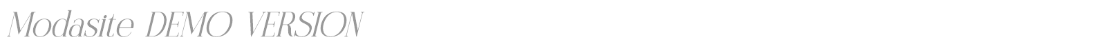 Modasite font preview